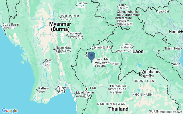 Kaart met locatie Phra That Doi Suthep